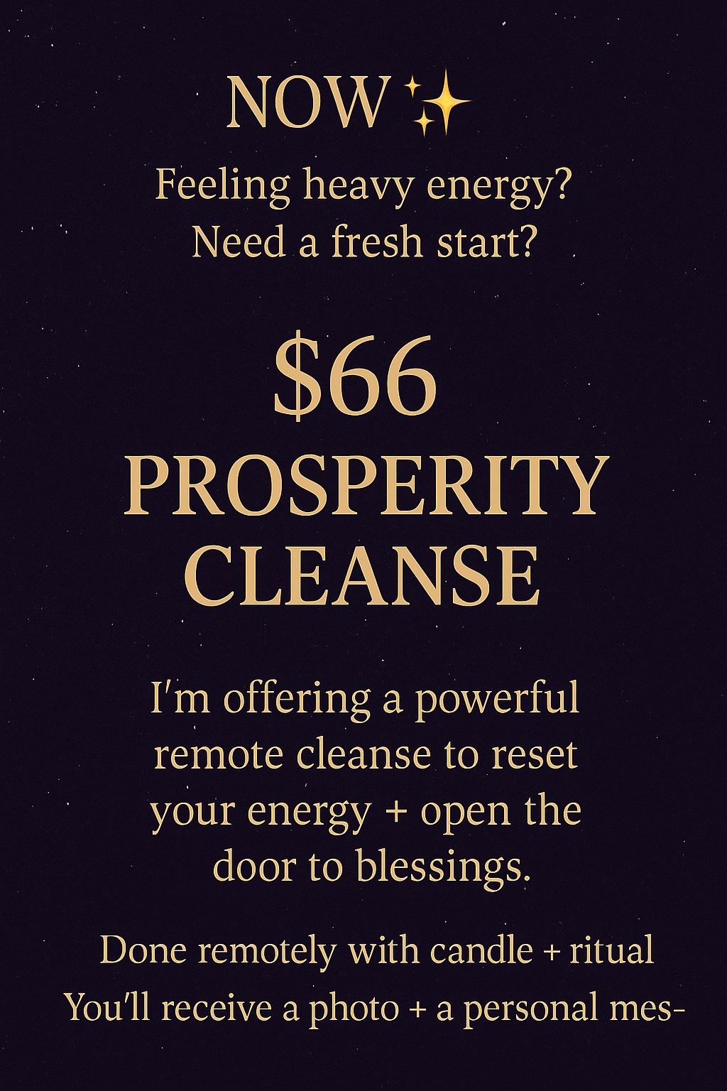 ✨ Remote Spiritual Cleanse ✨