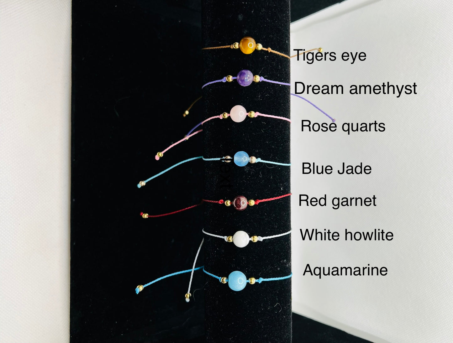 One piece gemstone bracelet