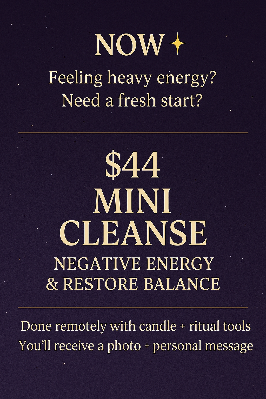 ✨ Remote Spiritual Cleanse ✨