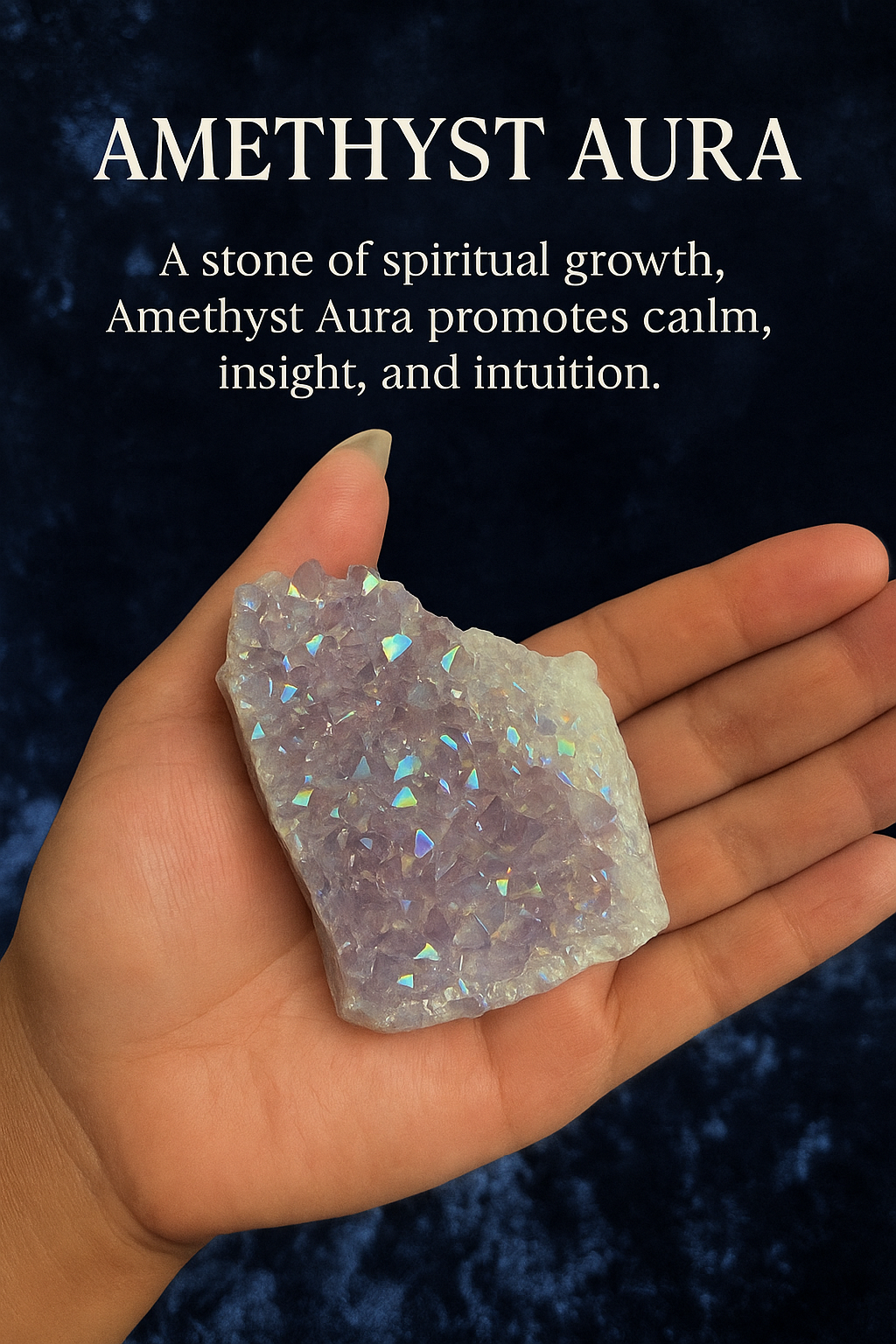 Amethyst Aura Crystal Cluster