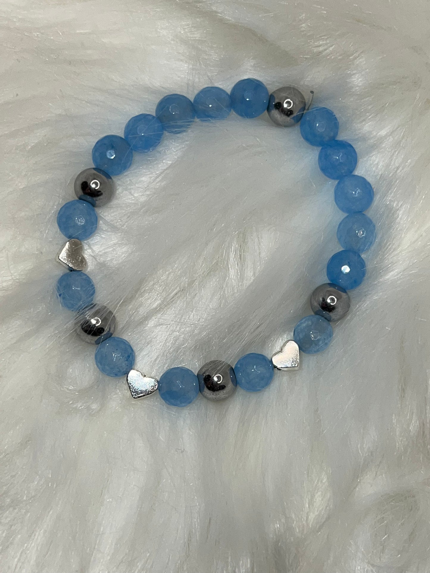 Triple Heart Blue jade