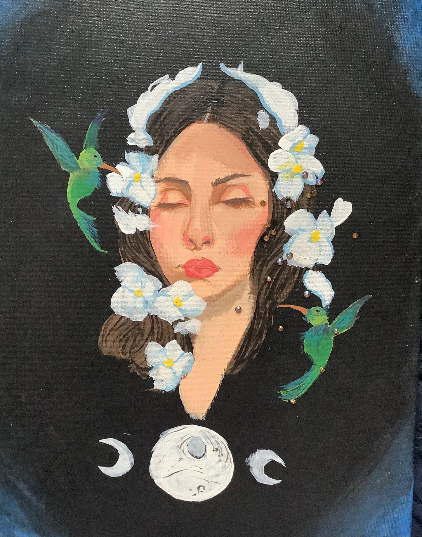 Moon 🌙 🌝 goddess painting