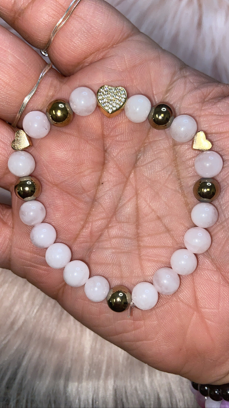 Triple Heart Blue jade