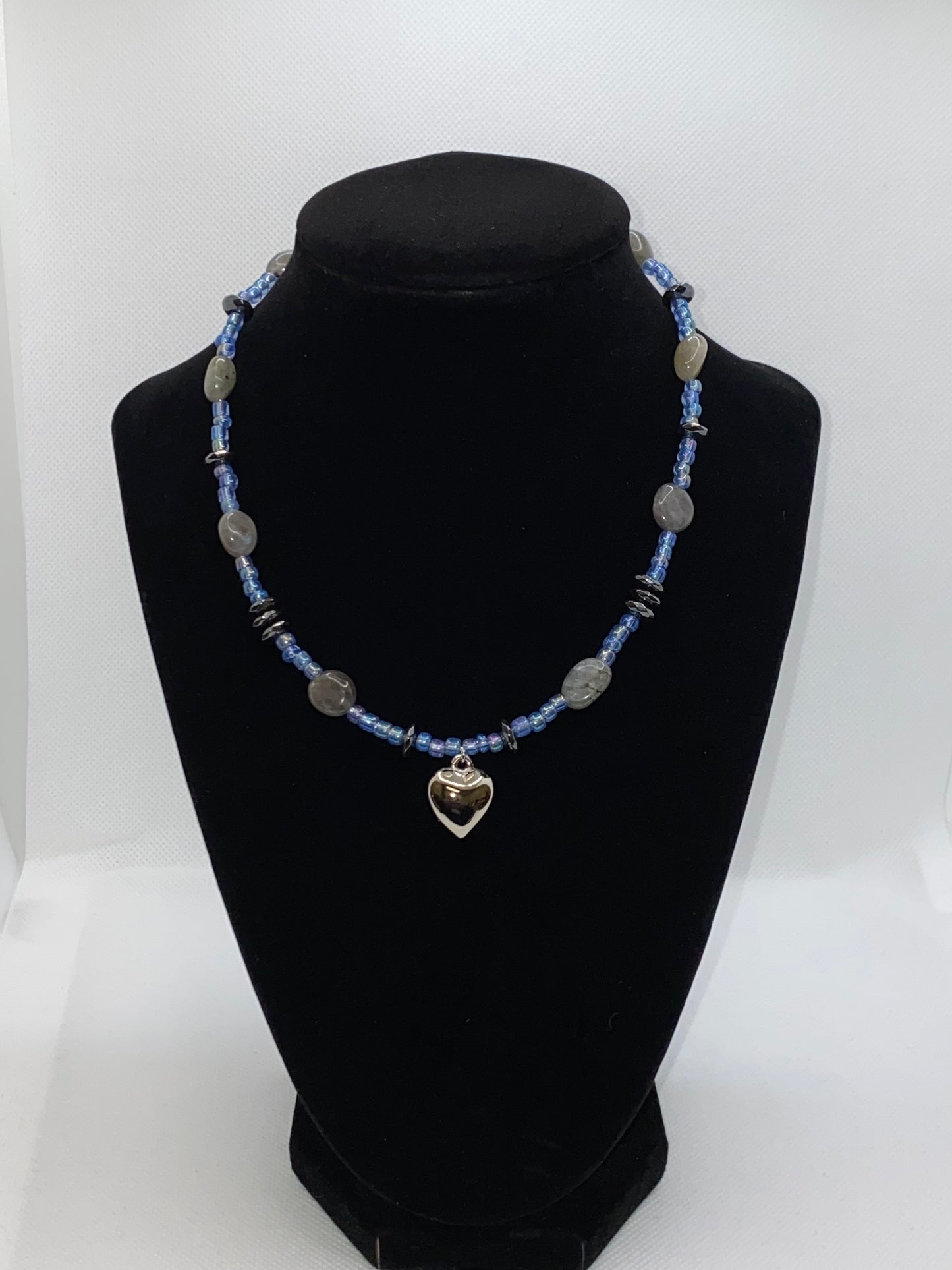 ๐ Labradorite & Black Hematite Necklace โ Protection, Balance & Intuition