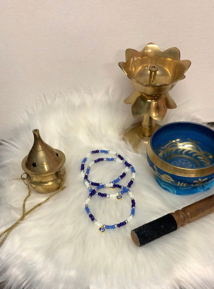 Evil eye bracelet (blue )