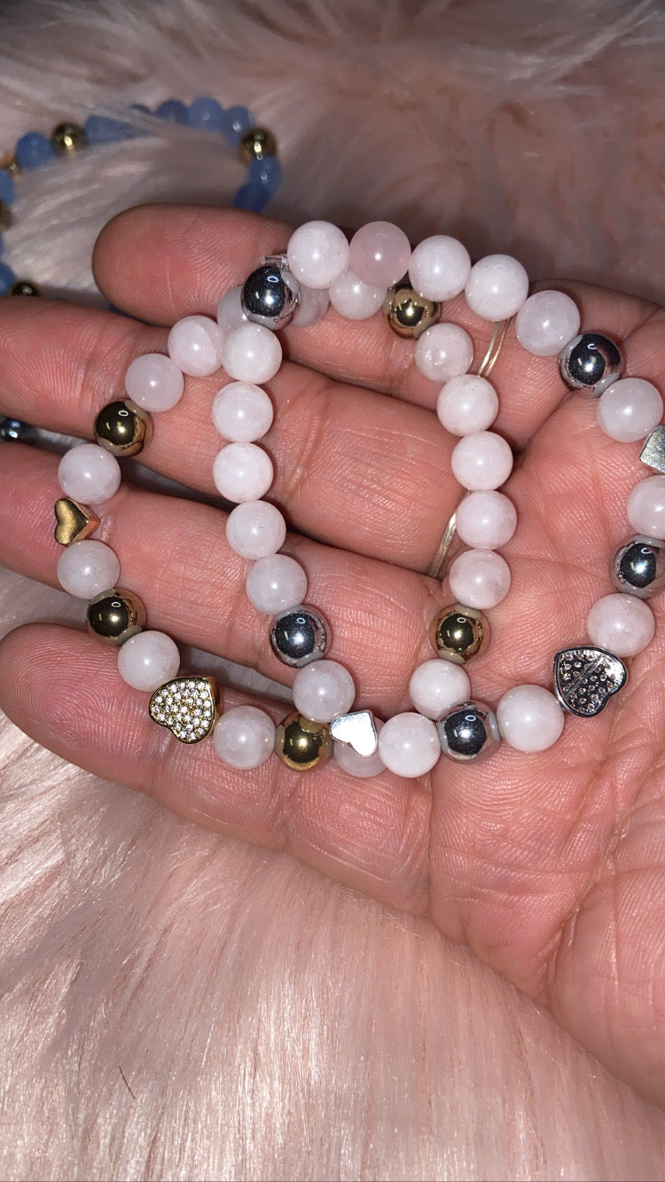 Triple Heart Blue jade