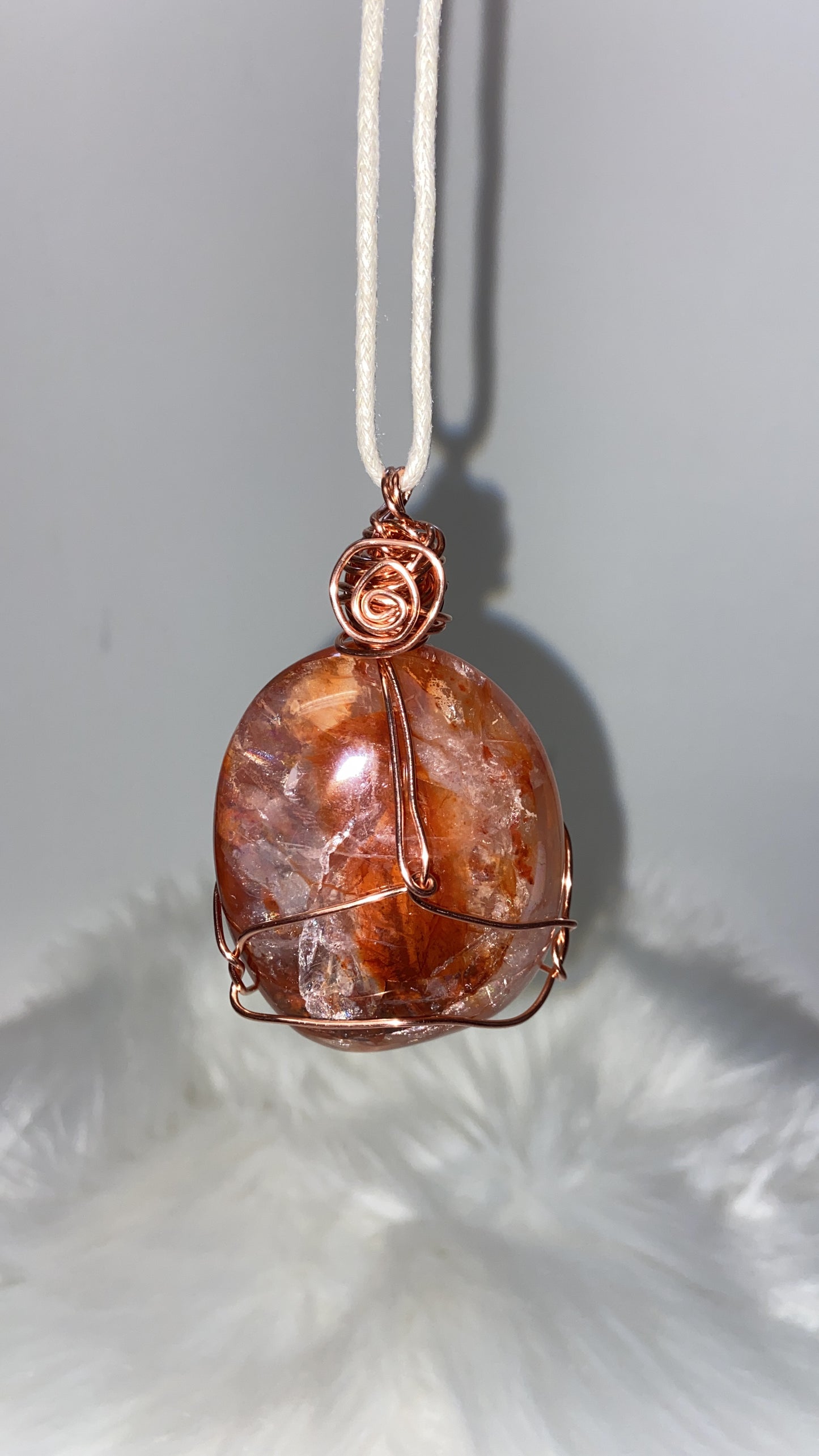 Fire 🔥 quartz pendant