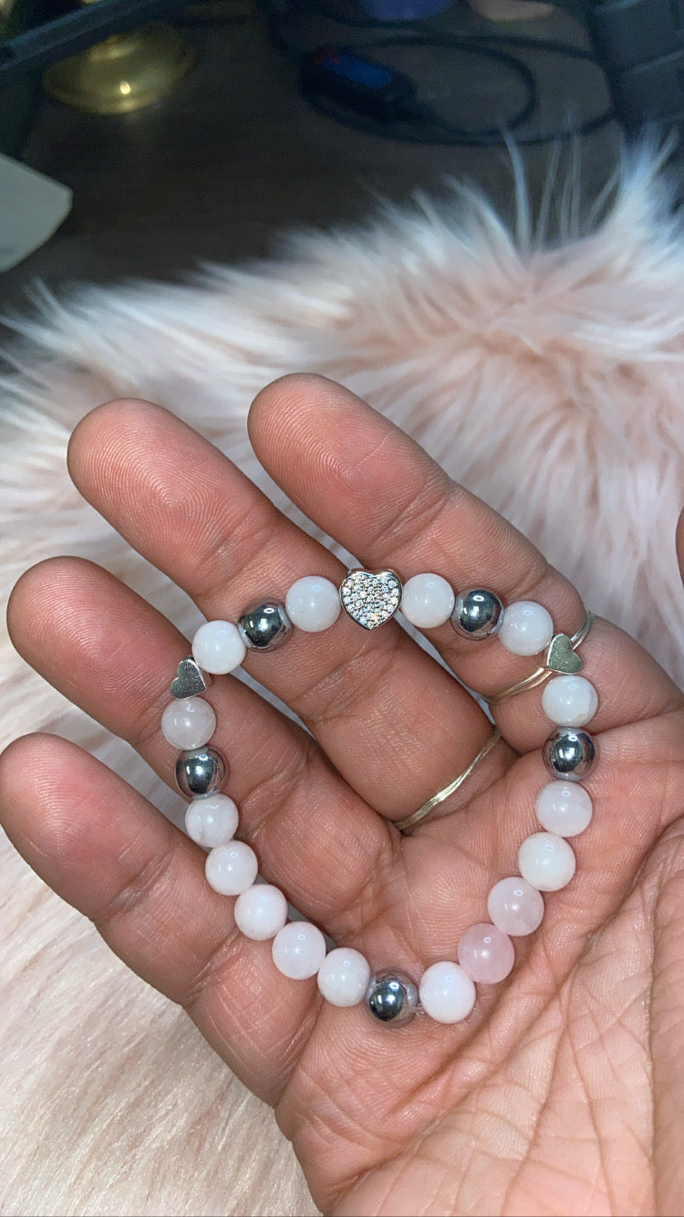 Triple Heart Blue jade