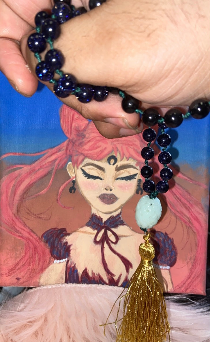 Blue sandstone mandala