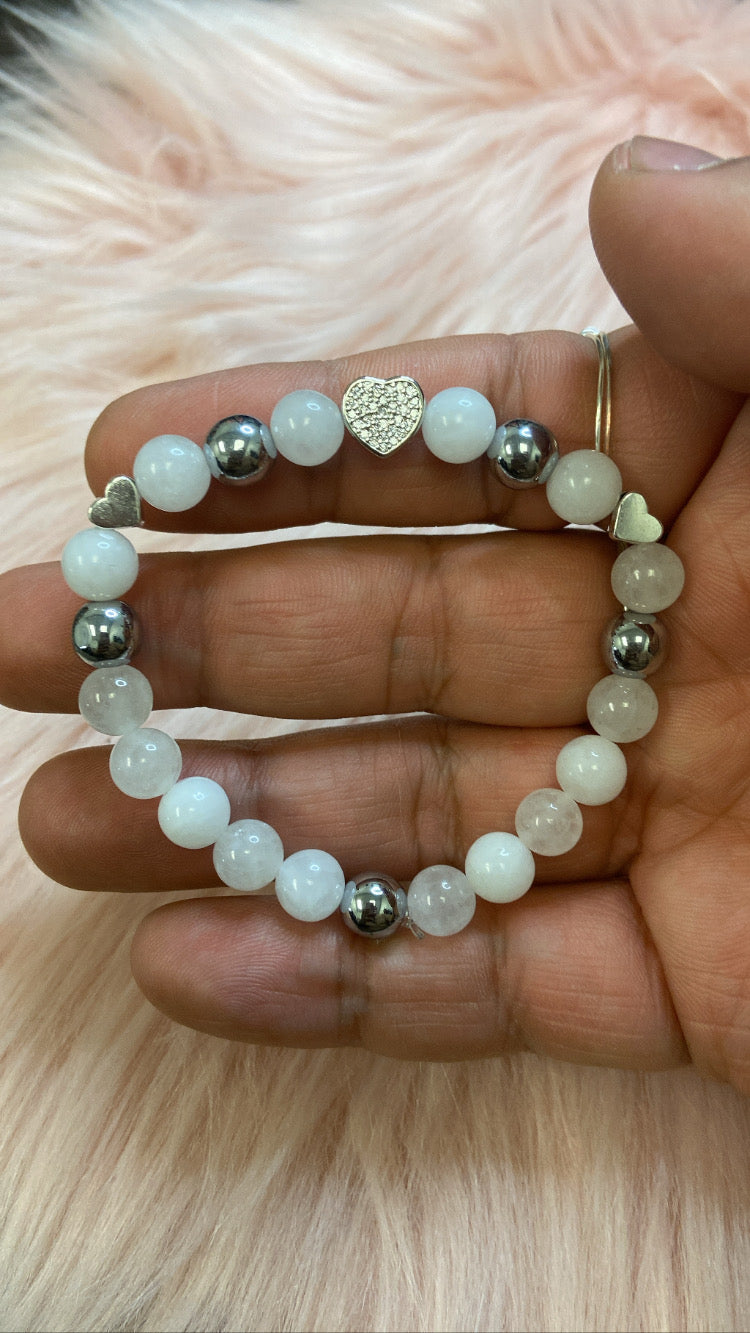 Triple Heart Blue jade