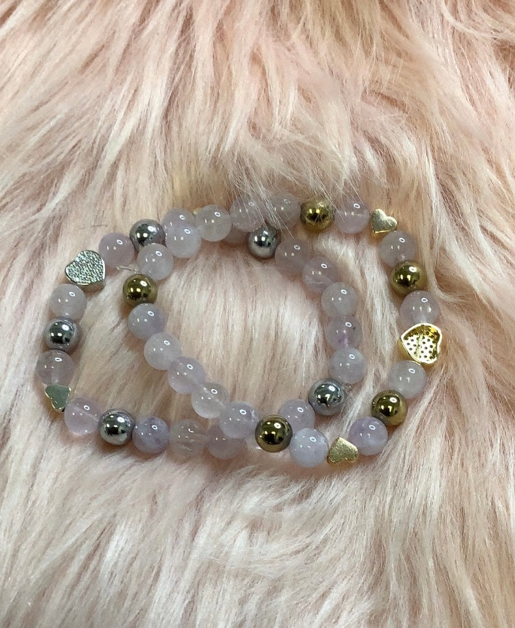 Triple Heart Blue jade