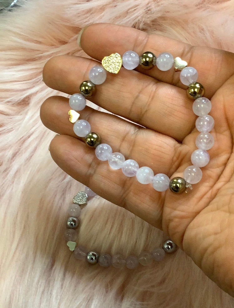 Triple Heart Blue jade