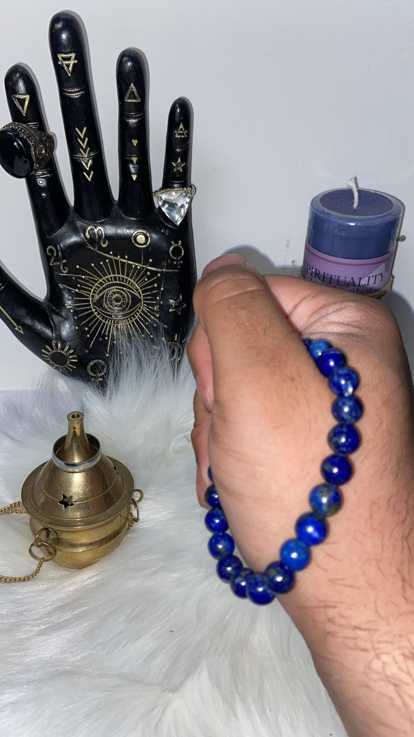 Lapis lazuli crystal (bracelet)