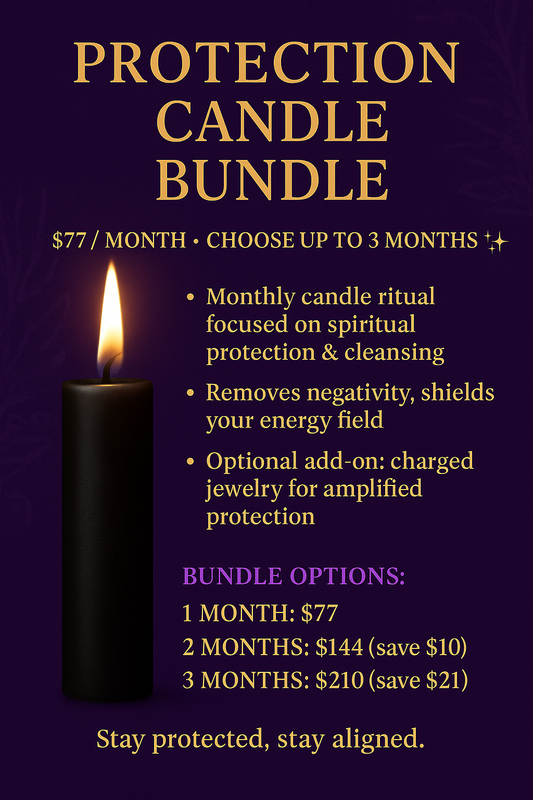 ➡️ “Protection Candle Bundle – 1, 2, or 3 Months
