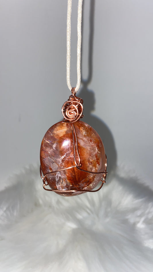 Fire 🔥 quartz pendant